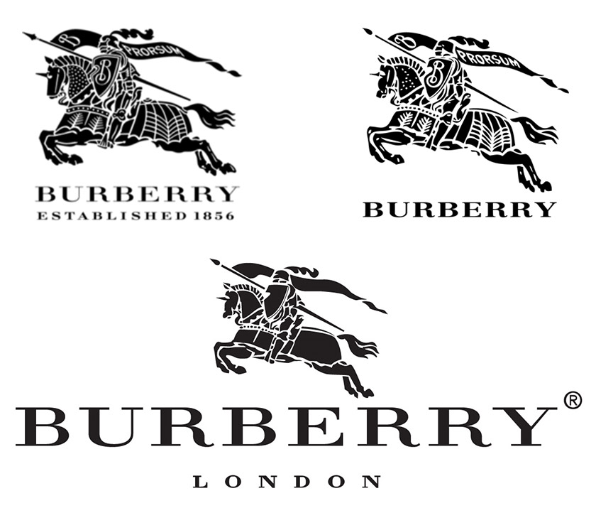 117年来burberry 骑士logo的变化